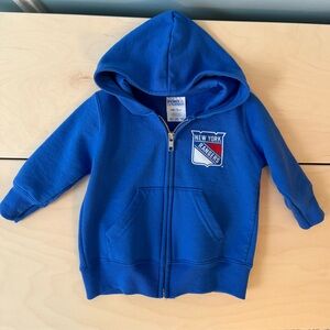Infant New York Rangers Chad & Jake Blue Logo Full-Zip Hoodie 12M
